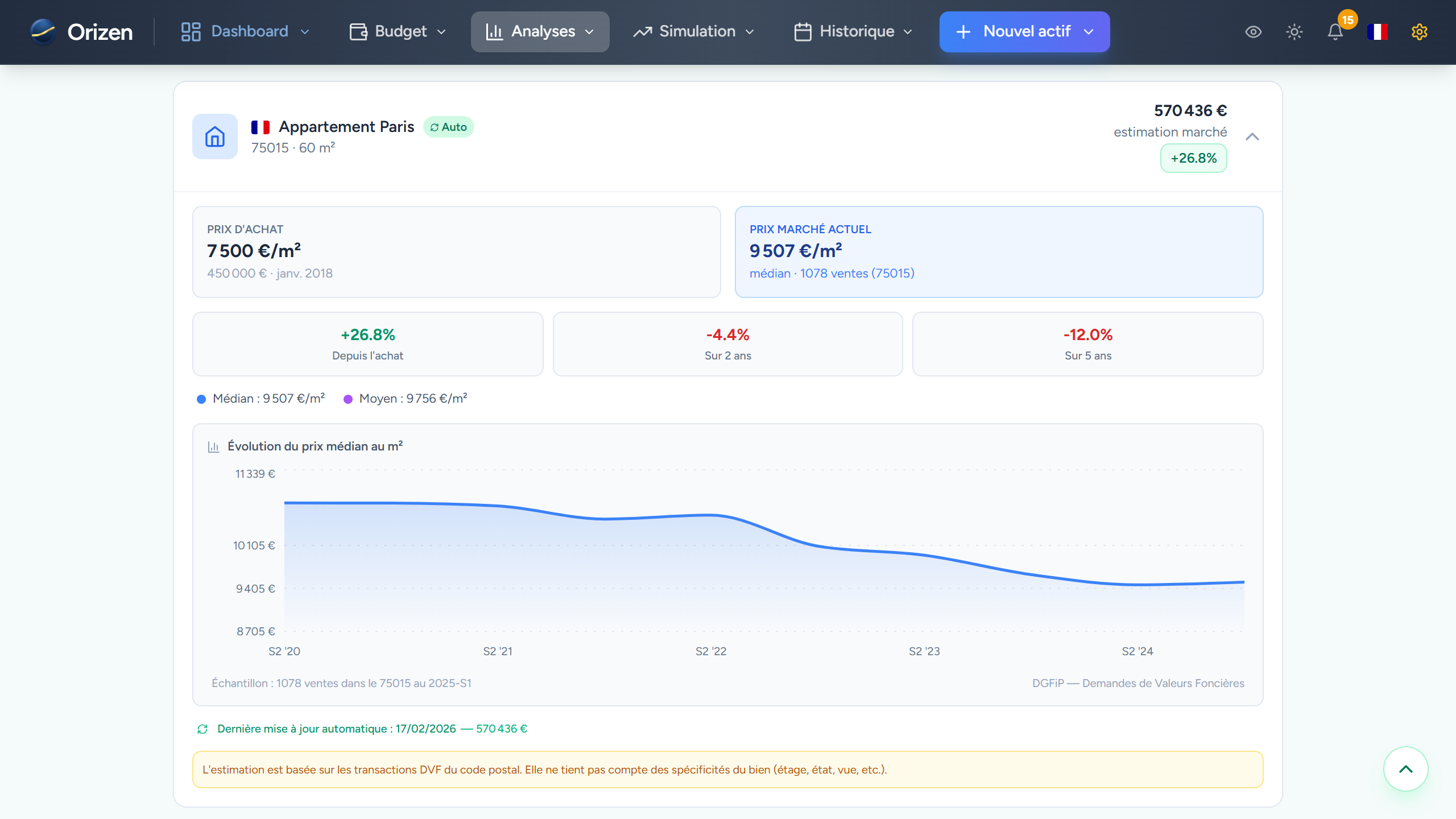 Capture — Suivi immobilier