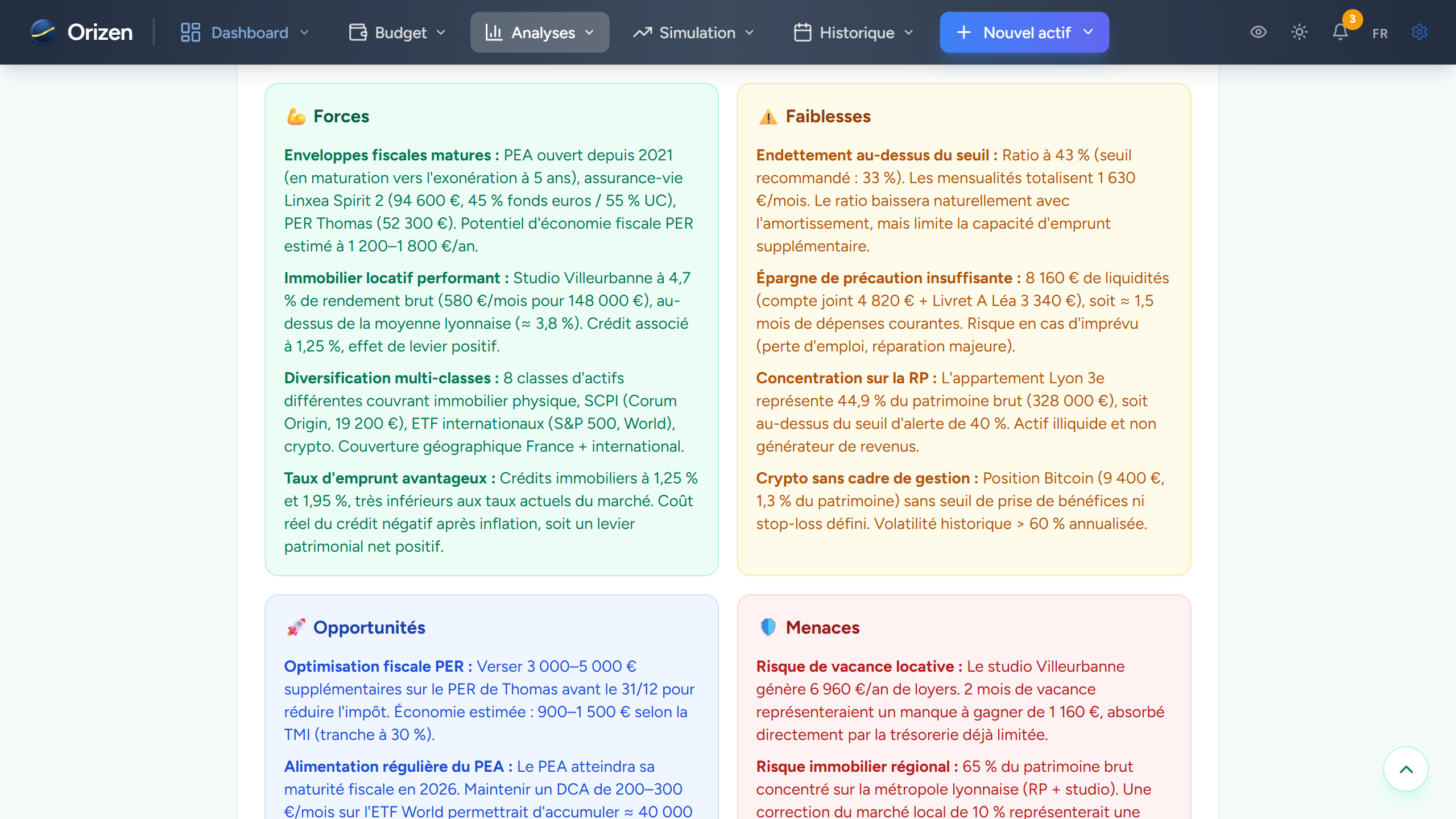 Capture — Analyses IA